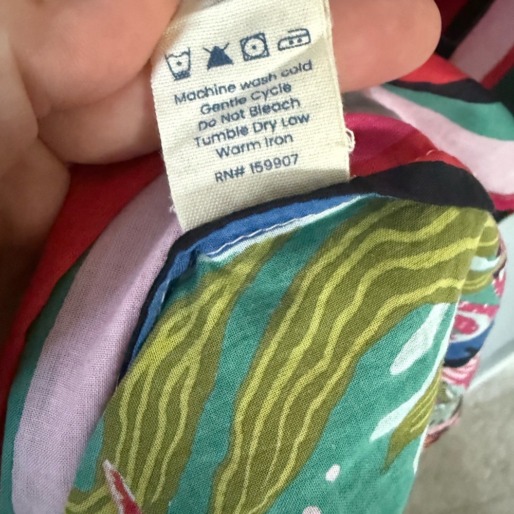 PRINTFRESH Colorful Coast Classic Button Down With Pocket Vibrant Ink Size S/M - Picture 9 of 10